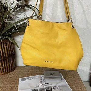 Michael Kors vibrant yellow handbag!